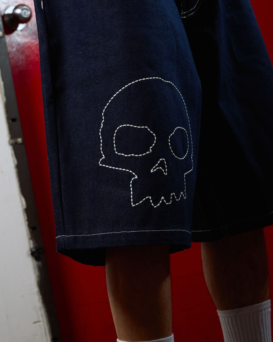 Pleasures Skull Jorts