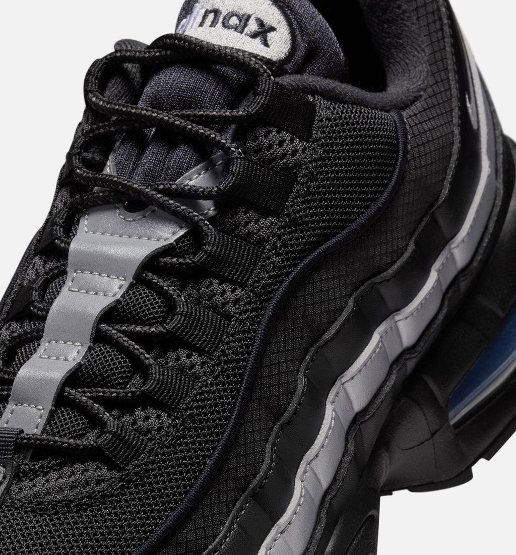 Air Max 95 Big Bubble OG Reflective Accents Men's Lifestyle Shoes - Black/White/Metallic Silver