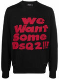 DSQUARED2 We Want Some Dsq2!!! slogan jumper
