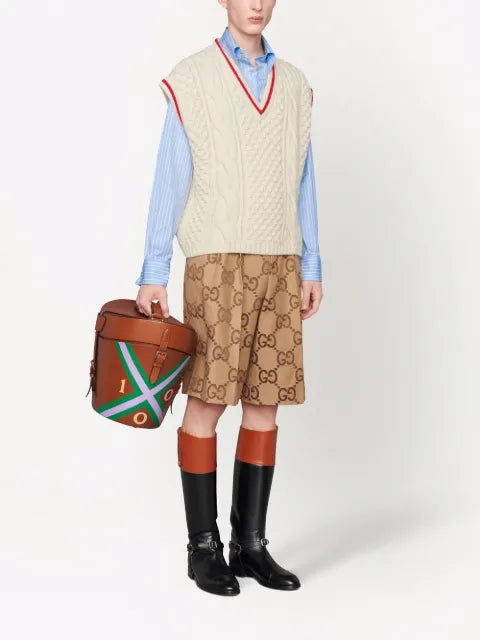 Gucci cable-knit V-neck vest