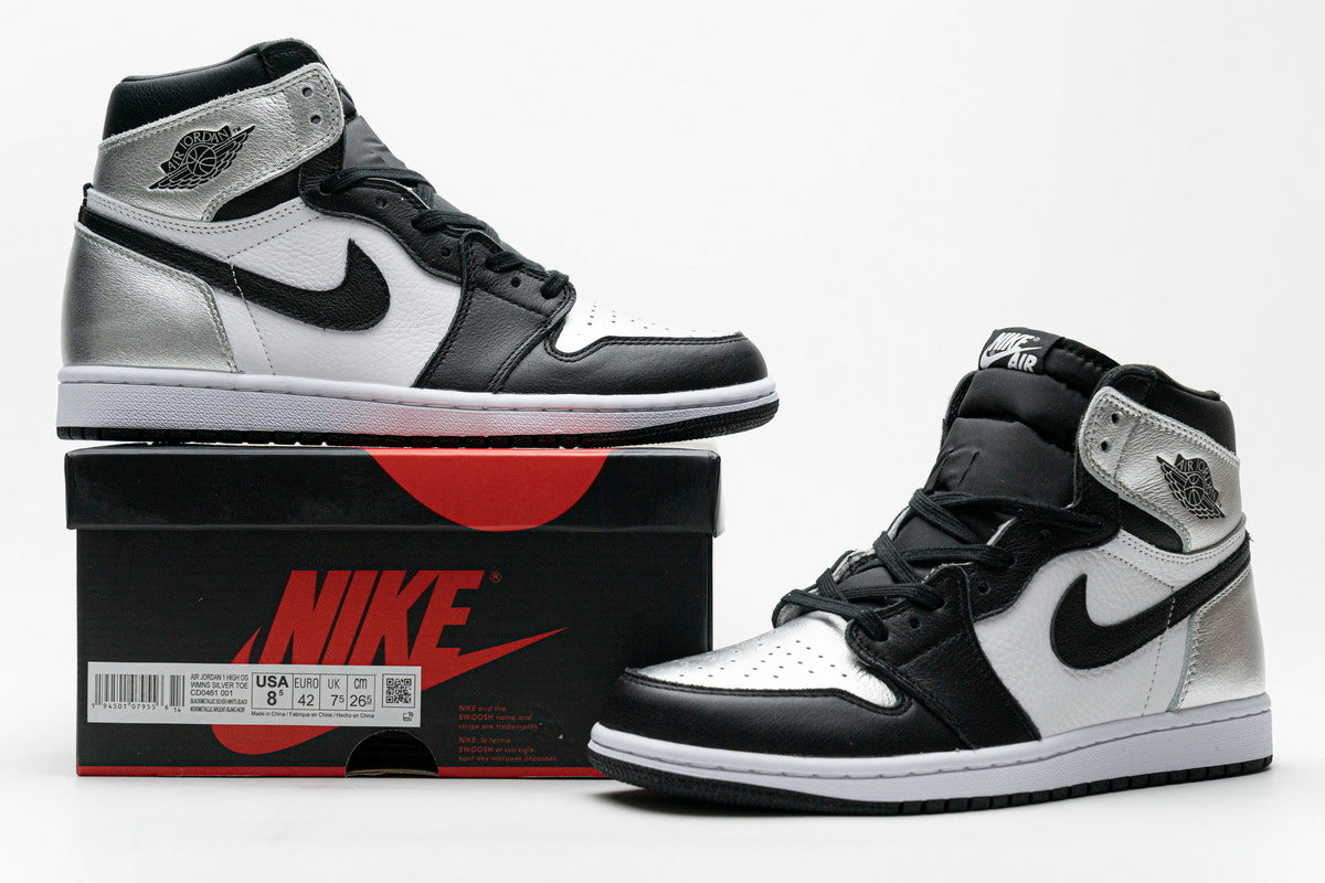 Air Jordan 1 Retro High Silver Toe Reps Sneaker CD0461-001