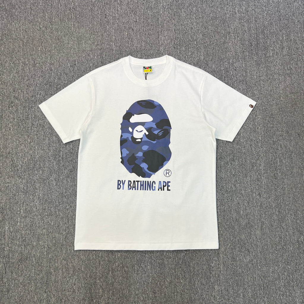 BAPE SS25 "By Bathing Ape" Camo-Fill Large Ape Head Oversized Heavyweight Unisex T-Shirt