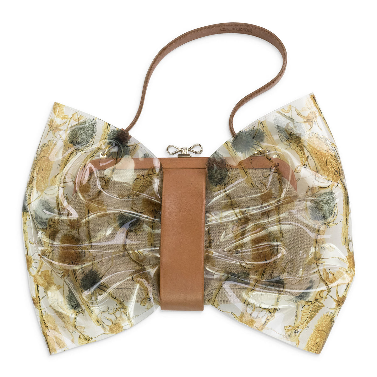 CLEAR/BROWN CLEAR PVC SINGLE SHOULDER BAG