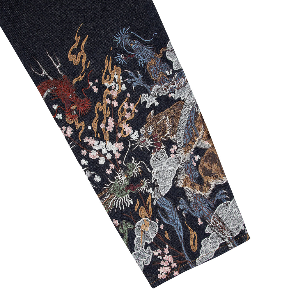 "yakuza" raw Denim blue