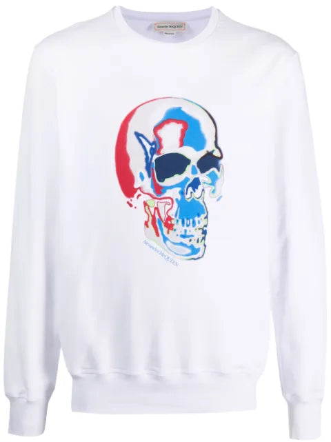 Alexander McQueen skull-print cotton sweatshirt