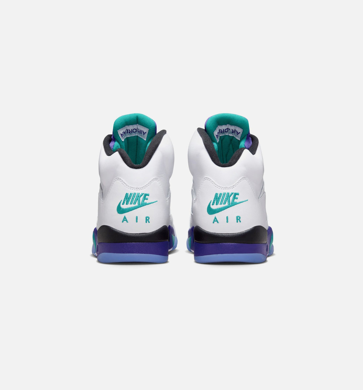 Air Jordan 5 Retro Grape Men's Lifestyle Shoes - White/New Emerald/Grape Ice/Black