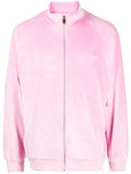 TEAM WANG design brushed-effect zip-up jacket
