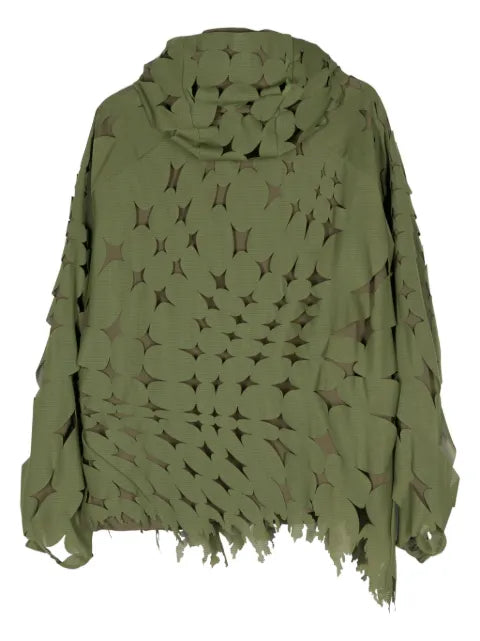 Post Archive Faction cut-out detail hooded jacket