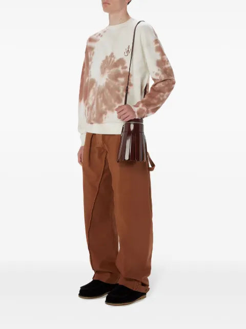 JW Anderson Anchor-logo tie-dye sweatshirt