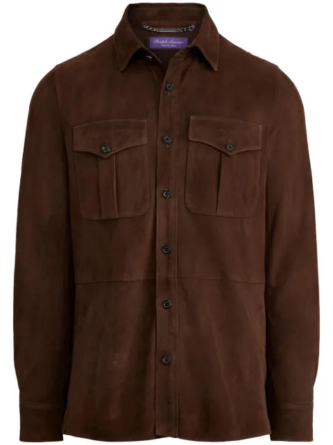 Ralph Lauren Purple Label Barron suede shirt jacket