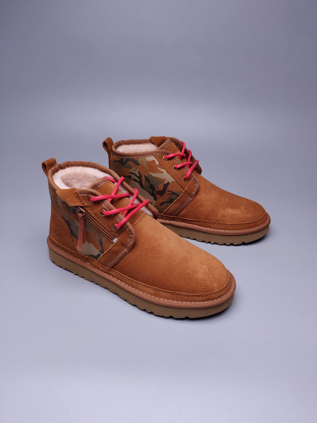 Chestnut Camo Color-Block Men’s Sneakers — New Arrival | In Stock