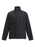 Moncler high-neck flap-pocket jacket