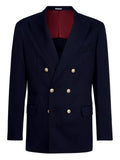 Brunello Cucinelli metal-buttons twill blazer