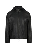 DONDUP hooded leather jacket