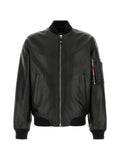 DSQUARED2 leather Cyprus bomber jacket