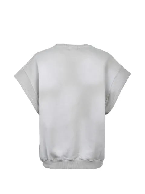 BREATH logo-embroidered short-sleeve sweater