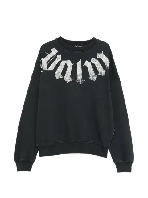 Palm Angels Big Neck Logo printed sweatshirt