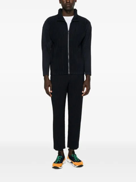 Homme Plissé Issey Miyake pleated zip-up cardigan