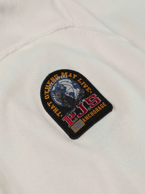 Parajumpers Basic Scoe quarter-zip logo-patch sweater