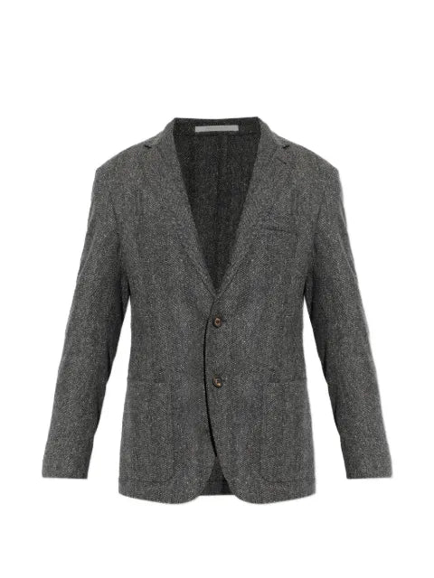 Eleventy herringbone-pattern blazer