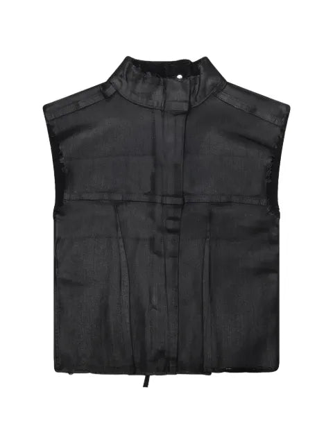 Ottolinger  button-up Glazed Denim gilet jacket