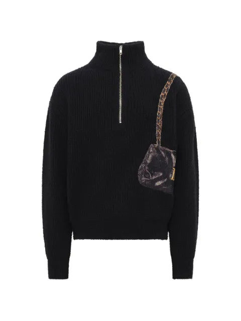 Doublet half-zip sweater