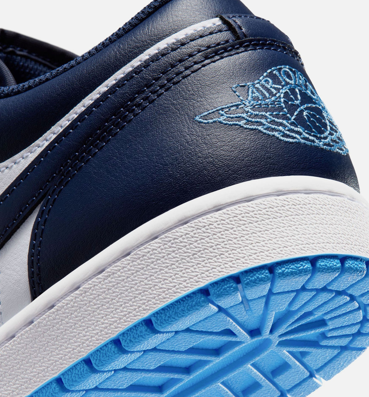 Air Jordan 1 Low Men's Lifestyle Shoes - Midnight Navy/University Blue/White