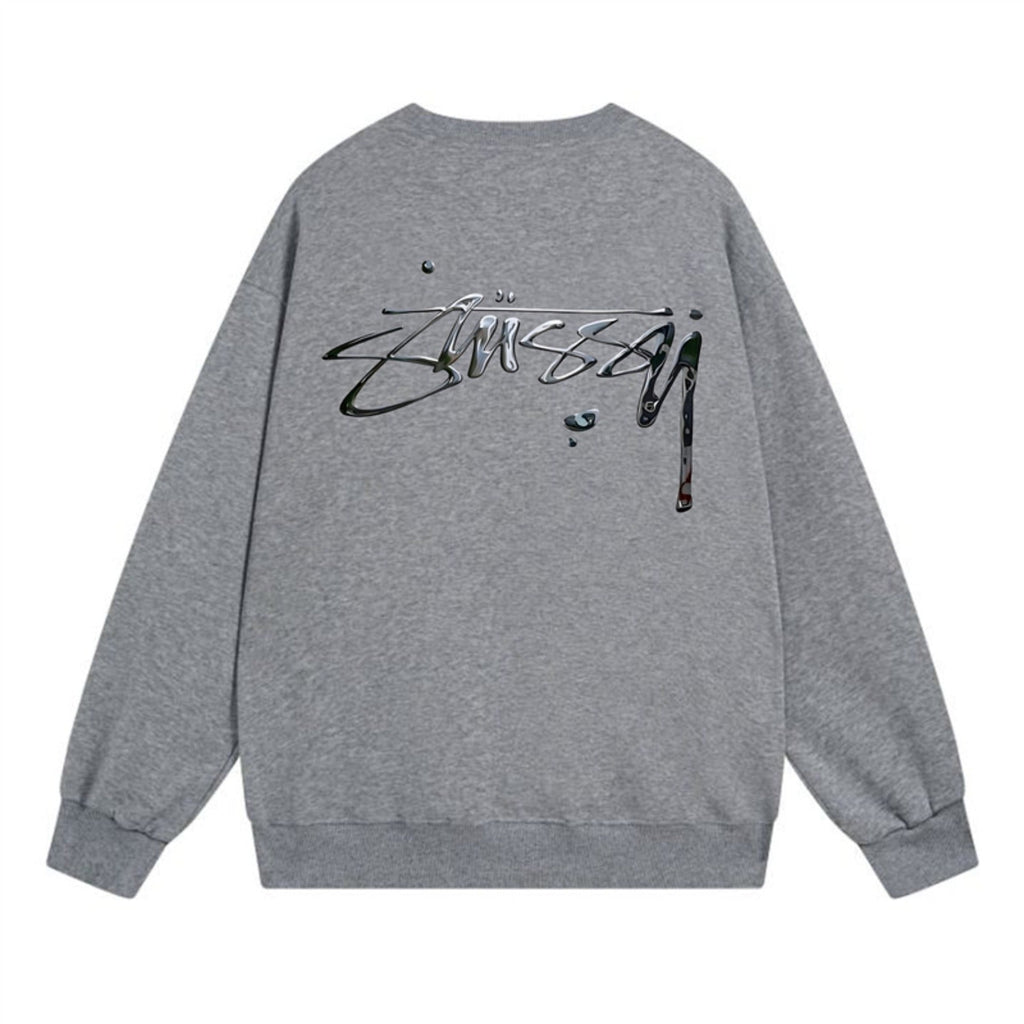 Stussy Sweatshirts Crew Neck Fleece Sweater
