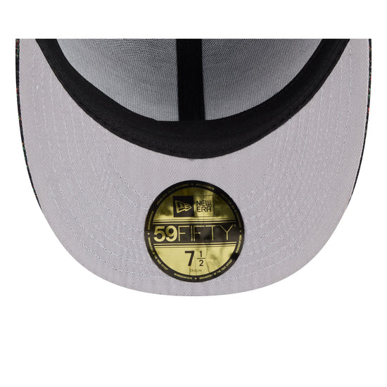 New Era x Three Looms 5950 Pinched Crown Chicago Bulls Jacquard Chenille Fitted Hat