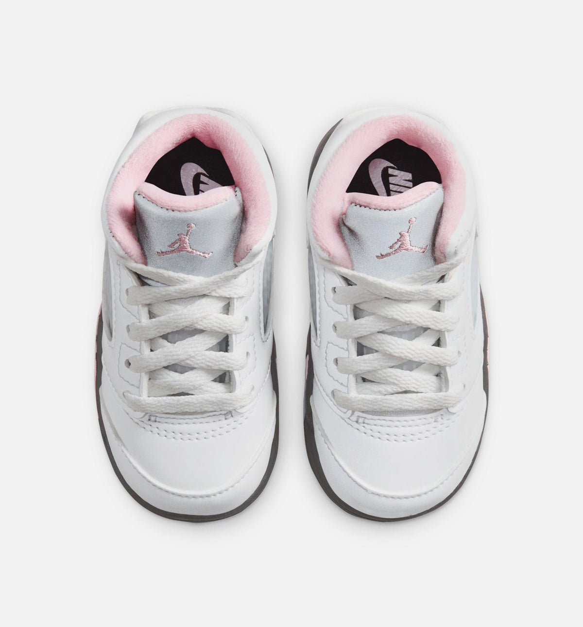 Air Jordan 5 Retro Medium Soft Pink Infant/Toddler Lifestyle Shoes - White/Black/Medium Soft Pink