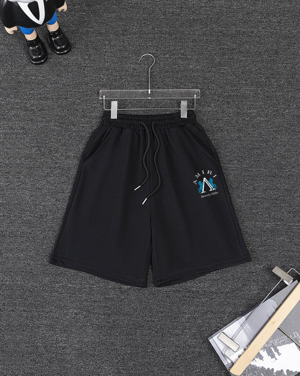 Amiri Beverly Hills Graphic Short‑Sleeve T‑Shirt & Drawstring Shorts Two‑Piece Set