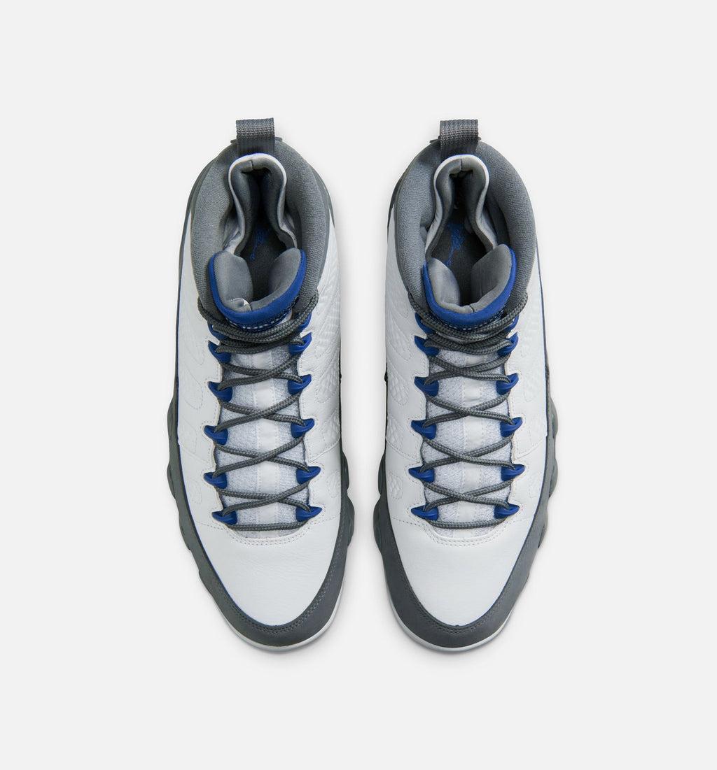 Air Jordan 9 Retro "Flint Grey and French Blue" Men's Shoe – White/French Blue/Flint Grey