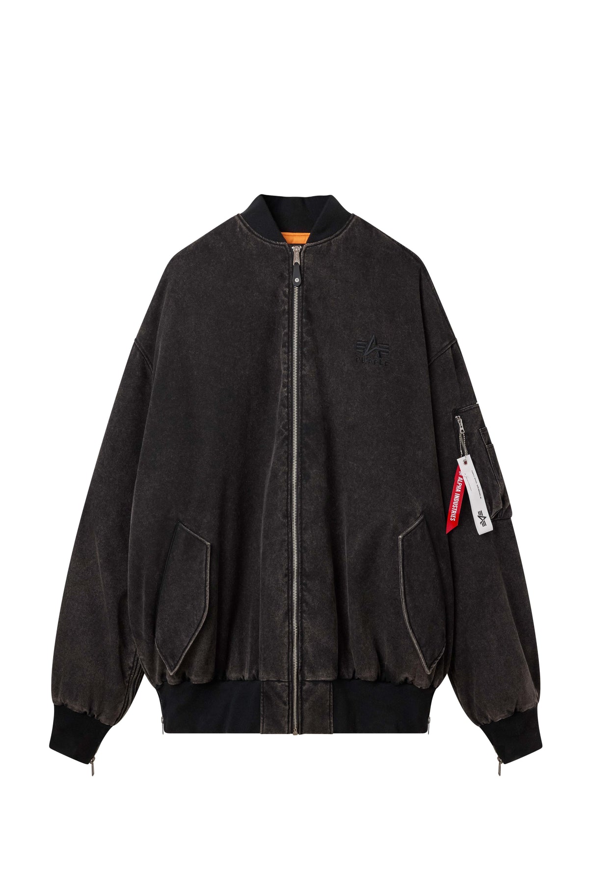 Purple X Alpha Industries Giant Bomber