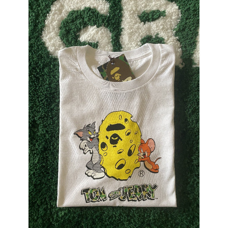 Bape Baby Milo Multi‑Print Graphic Oversized Tee Streetwear Unisex
