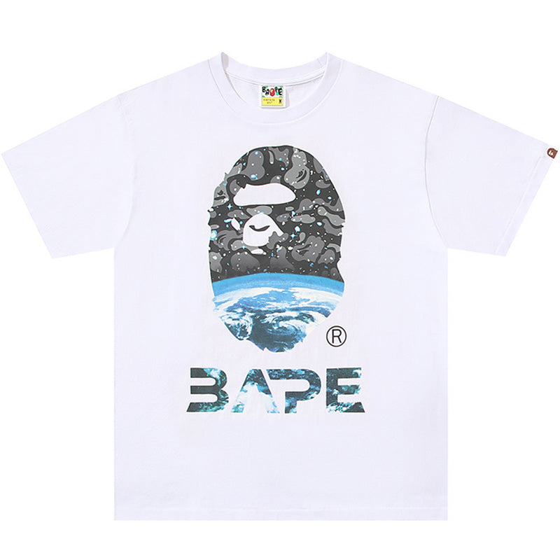 BAPE Mid-Autumn Camo Ape Head Men's T-Shirt - White