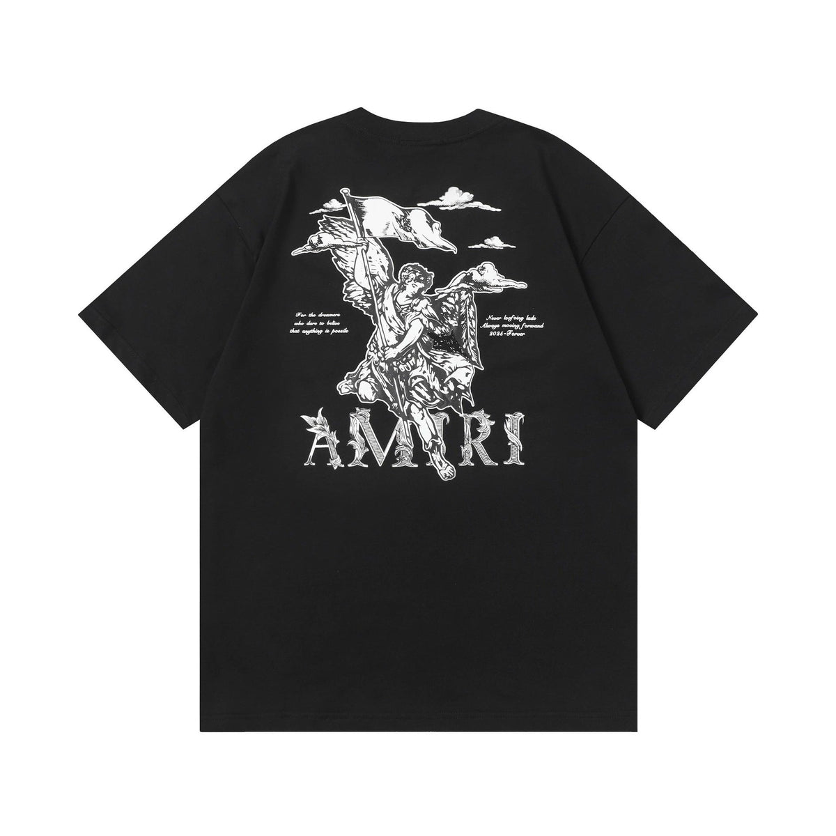 Amiri Multi‑Letter Graphic Oversized Short Sleeve Tee Multi‑Style