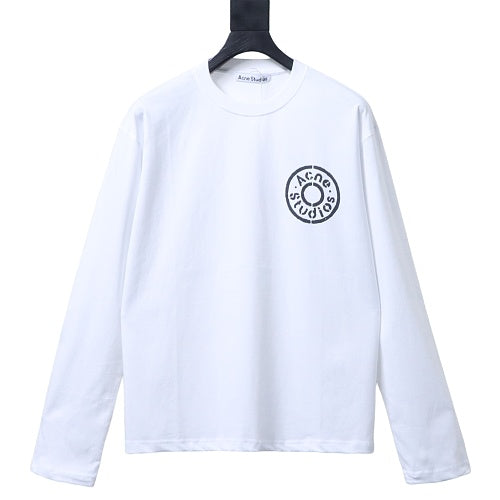 AC Logo long-sleeve logo t-shirt white