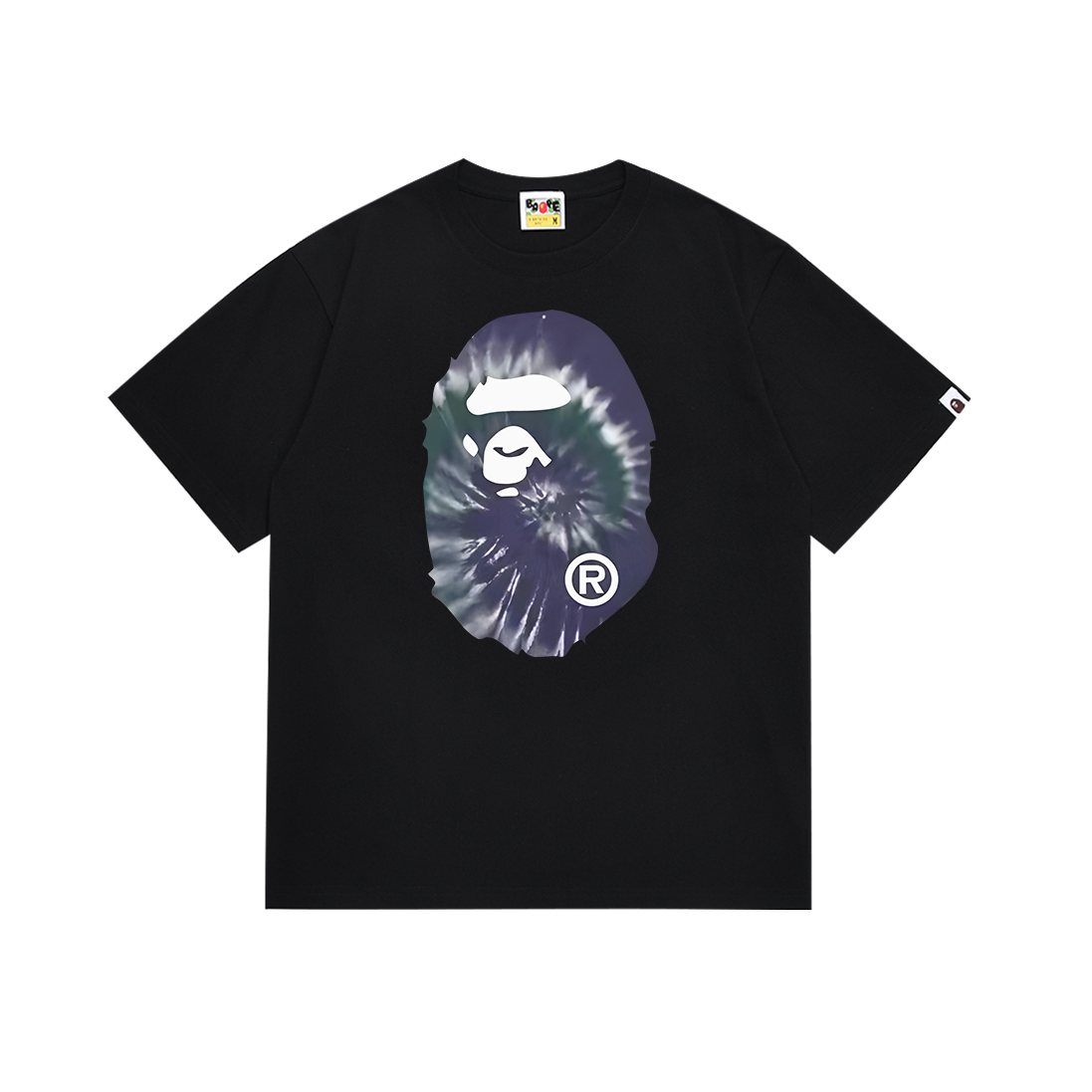 BAPE Tie-Dye Front and Back Graphic Short-Sleeve T-Shirt