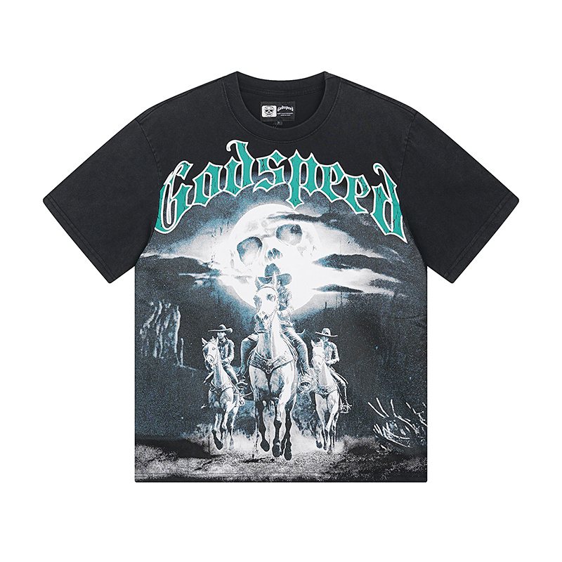 Godspeed E Pluribus Unum Washed Graphic T-Shirt