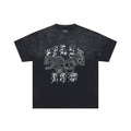 FIRST ROW Wake Up and Be Fierce Skull Appliqué T-Shirt