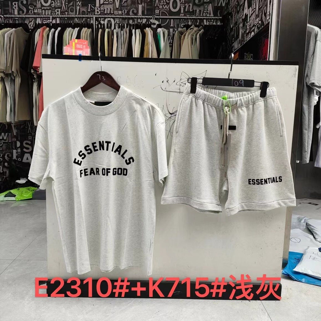 ESSENTIALS Front Logo T-Shirt & Shorts Set