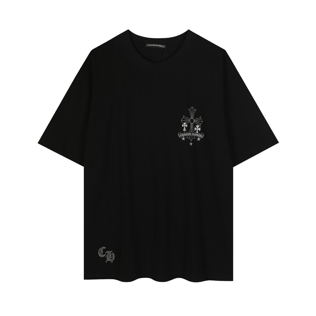 Chrome Hearts Reflective Silver Cross Graphic T-Shirt