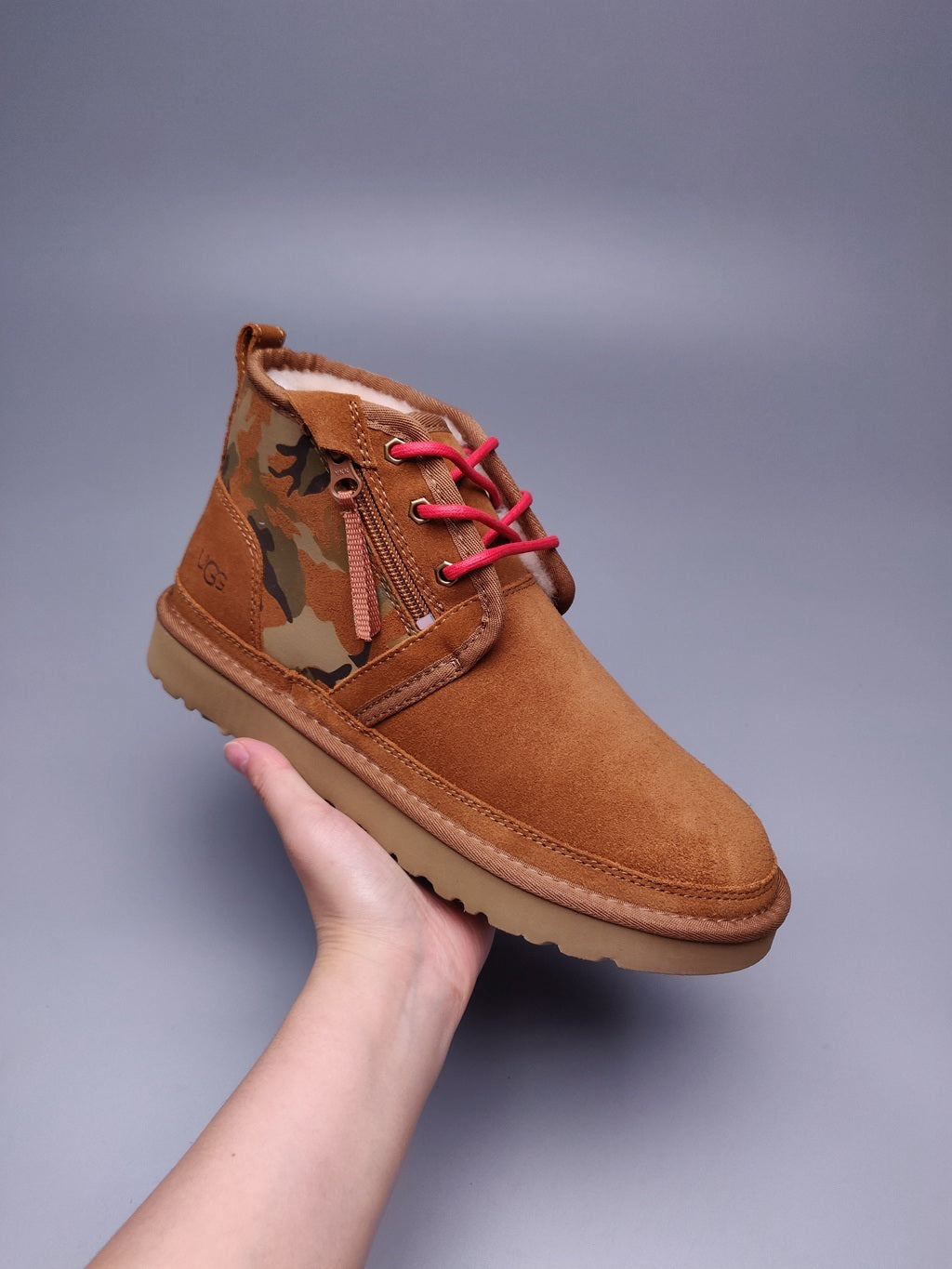 Chestnut Camo Color-Block Men’s Sneakers — New Arrival | In Stock
