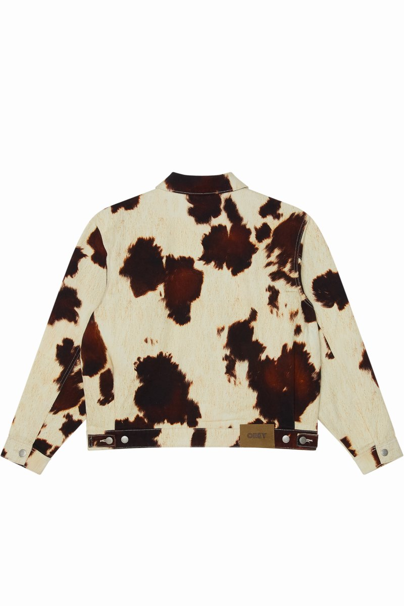 OBEY WORKSHOP JACKET Cow Print