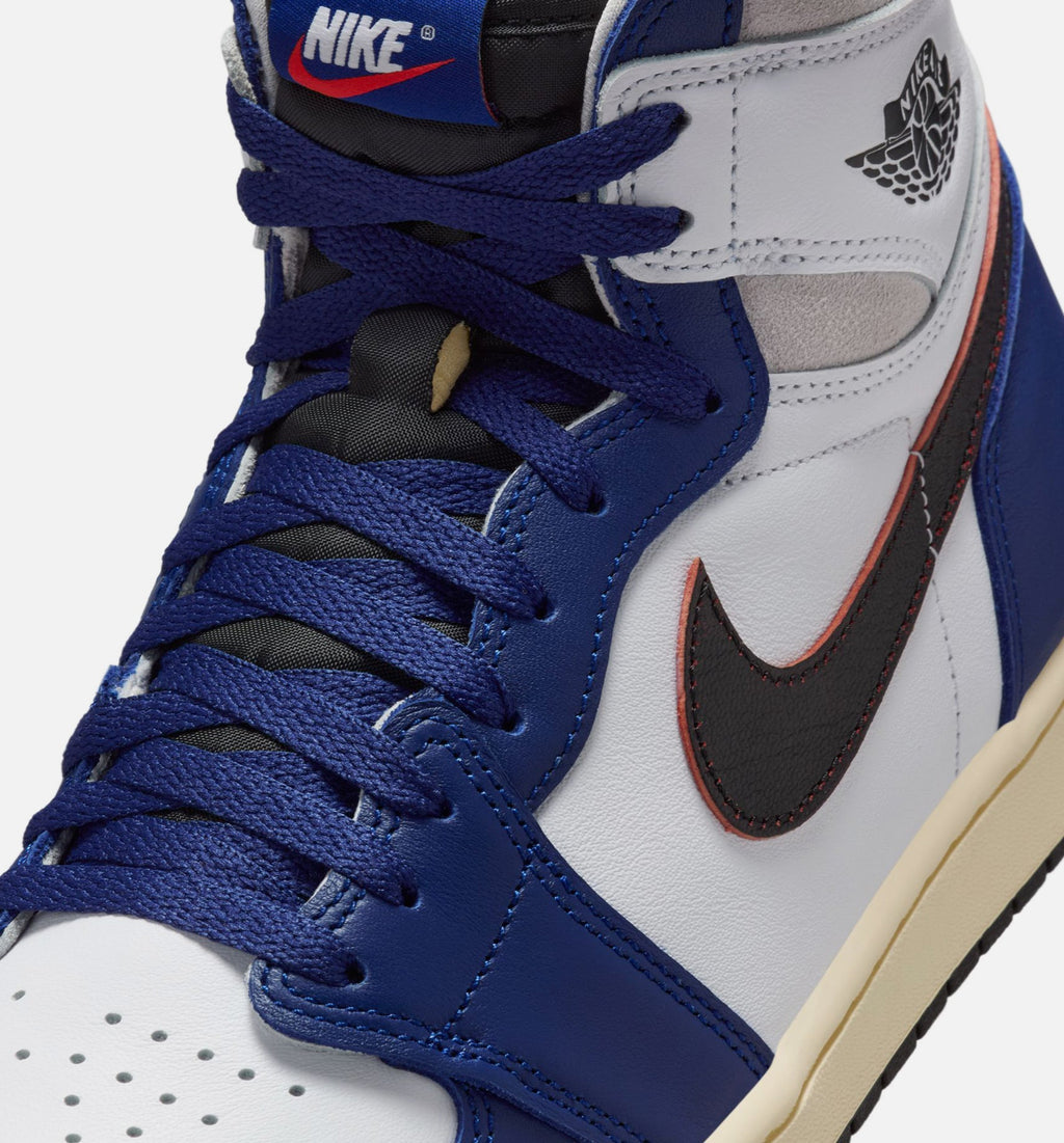 Air Jordan 1 Retro High OG 'Rare Air' Deep Royal Blue - Men's Lifestyle Sneaker (White/Black/Neutral Grey/Deep Royal Blue)