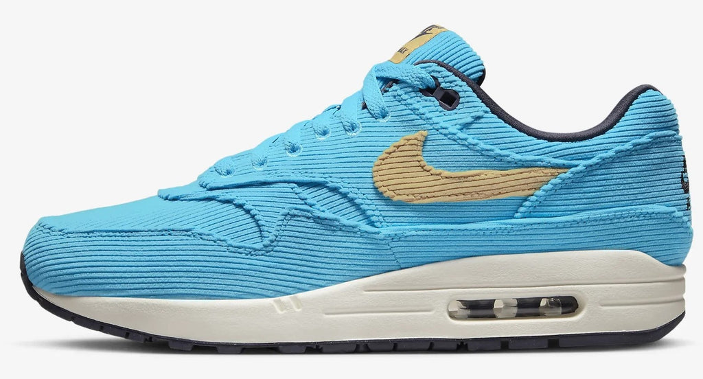 Men's Nike Air Max 1 PRM Baltic Blue/Sesame-Gridiron (FB8915 400)