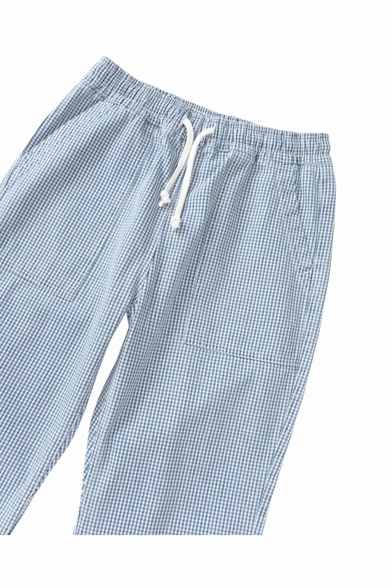 SERVICE WORKS HOUSE GINGHAM CHEF PANTS Blue