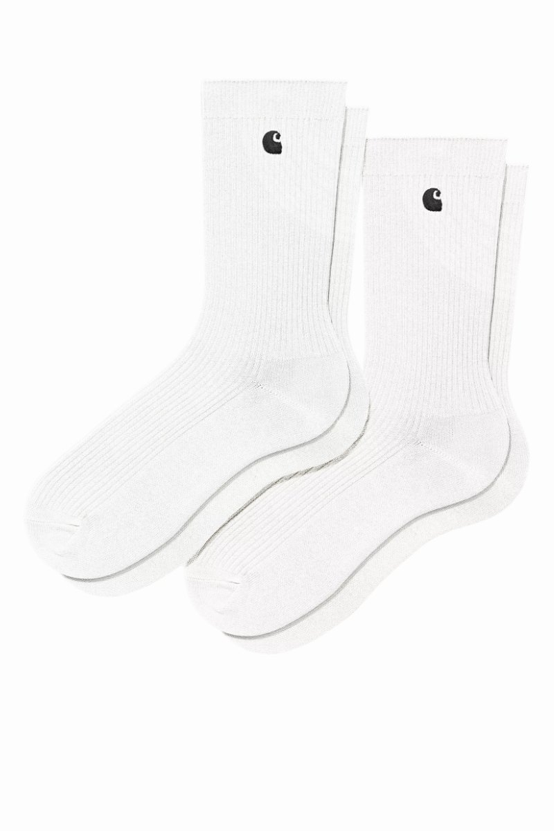 CARHARTT WIP MADISON PACK x2 SOCKS White / Black