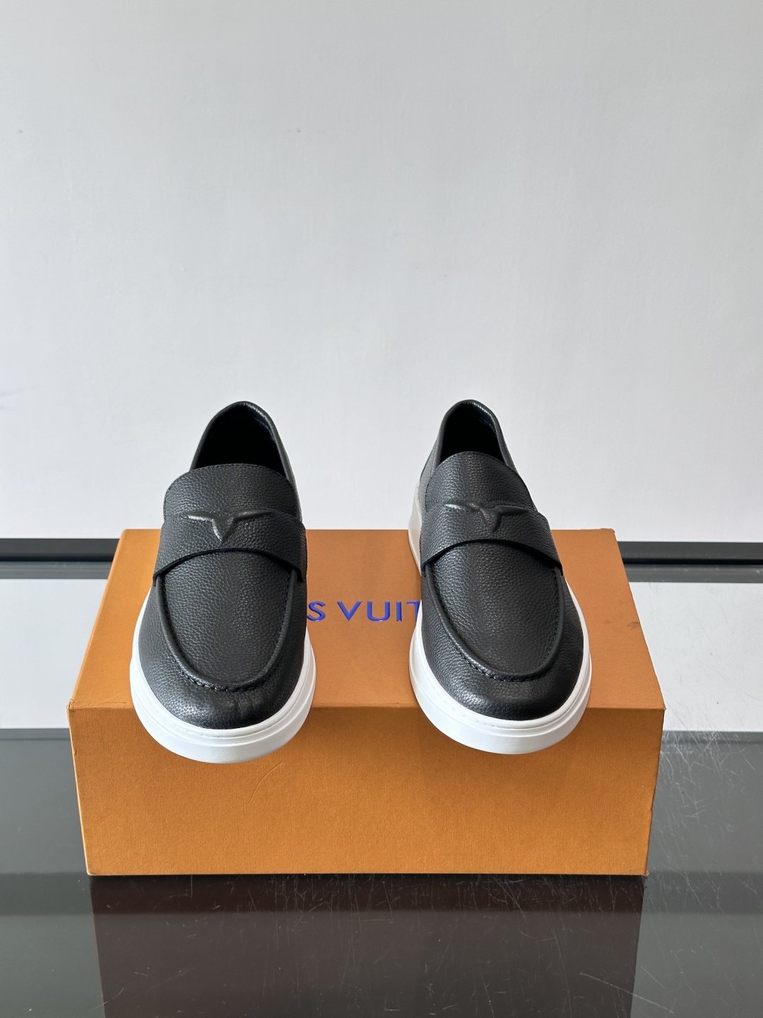 Louis Vuitton Black Platform Loafers
