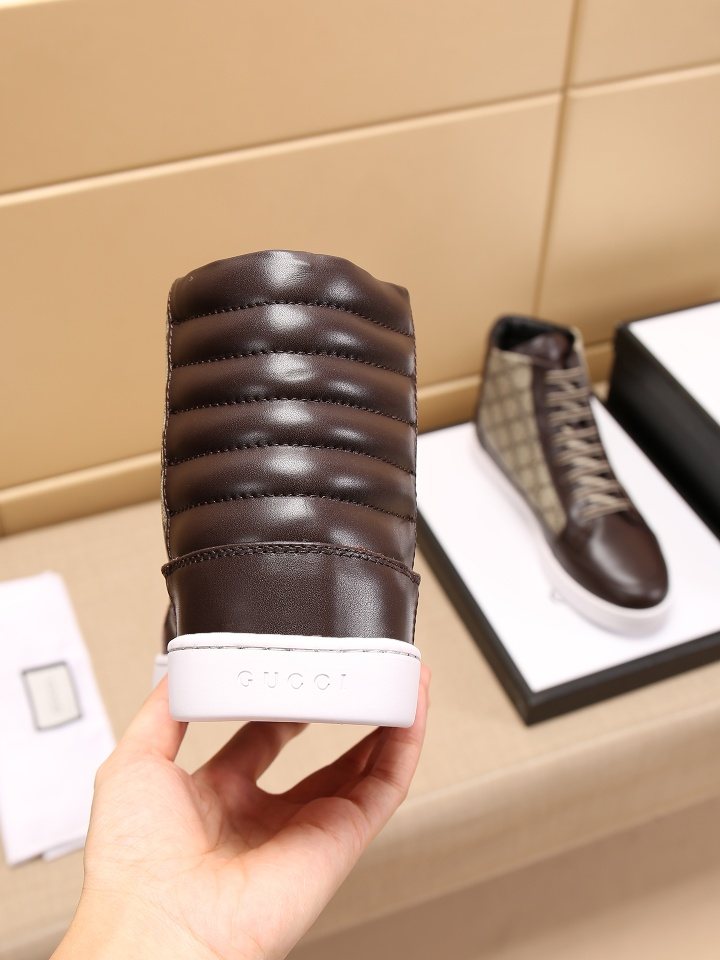 Gucci Men's GG-Pattern High-Top Sneakers